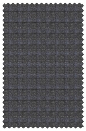 Hickey Freeman Gray & Blue Wool-Cashmere Suit #065-303321