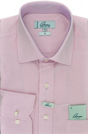 Arnau Classic Pink Tailored Fit Dress Shirt #106-2