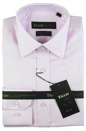 Tiglio Lavender Slim Fit Shirt #13-25844