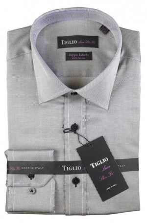 Tiglio Gray Tailored Fit Dress Shirt #13-25845