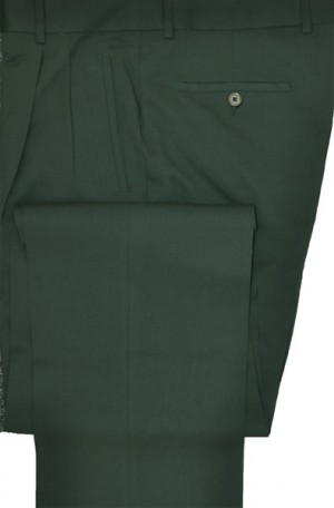 Valentini Olive Pleated Slacks #182001-01