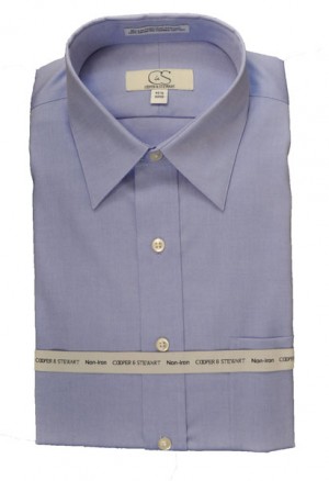 Cooper & Stewart Blue Classic Fit Dress Shirt #201080-12