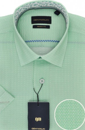 Gem Malki Green Dot Short Sleeve Shirt #2111022