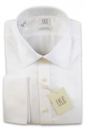 Ike Behar White French Cuff Shirt #28I0055-100