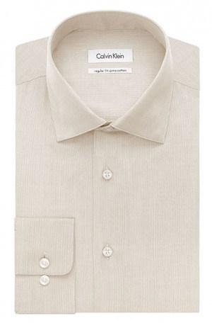 Calvin Klein Tan Dress Shirt #33K2505-252