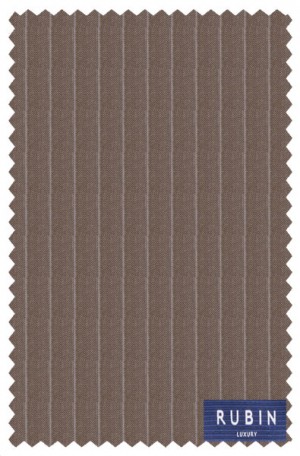 Rubin Taupe Stripe Tailored Fit Suit #45094