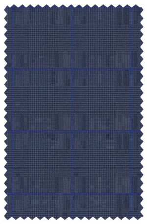Hugo Boss Blue Pattern Tailored Fit Suit #50374334-404