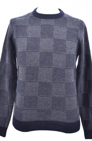 Hugo Boss Blue Crewneck Tailored Fit Sweater #50415902-402