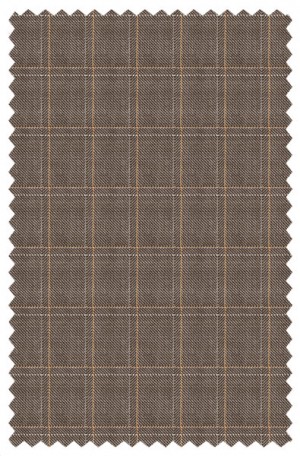 Rubin Taupe Check Tailored Fit Suit 56203