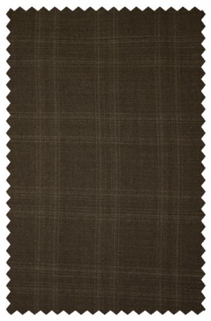 Calvin Klein Brown Pattern Tailored Fit Suit #5FX1055
