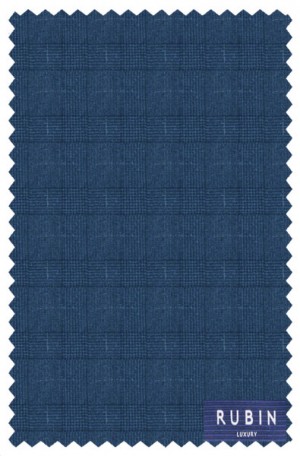 Rubin Blue Pattern Tailored Fit Suit #A2051