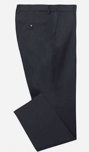 Ralph Lauren Black Flat Front Pant #AAV0001