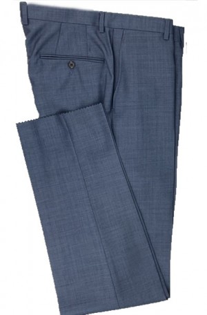 Ralph Lauren Blue Flat Front Sharkskin Pant #AAV0006