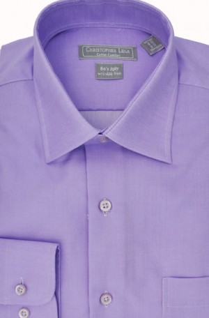 Christopher Lena Dark Lavender Tailored Fit Shirt #C507WDOR-LAV