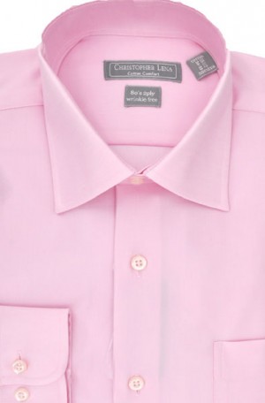 Christopher Lena Pink Tailored Fit Dress Shirt #C507WDOR-PINK
