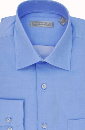 Christopher Lena Blue Tailored Fit Dress Shirt #C518DDOR-BLUE