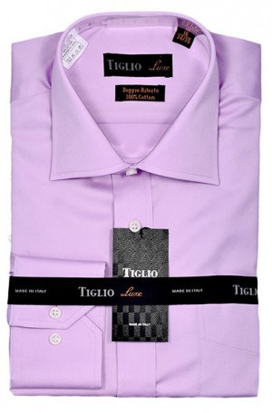 Tiglio Lavender Tailored Fit Dress Shirt #DS13627-4