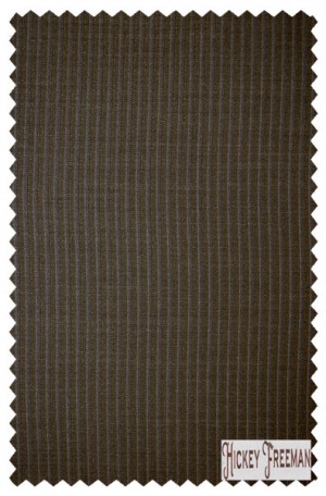 Hickey Freeman Brown Stripe Suit #F01-312104