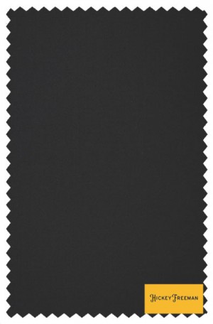 Hickey Freeman Black Solid Color Suit #F61-312700