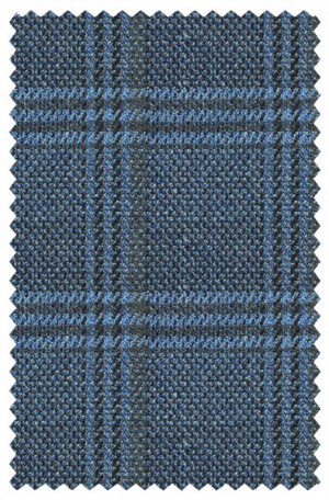 Hickey Freeman Blue Pattern Sportcoat #F81-512000