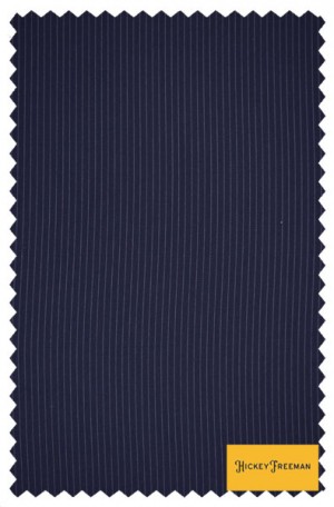 Hickey Freeman Deep Navy Fine Stripe Suit #F85-312126