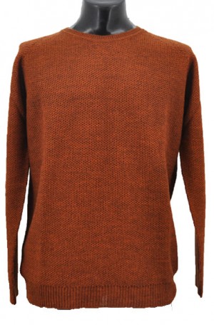 Gionfriddo Autumn Rust Color Lightweight Wool Blend Sweater #GK483-RUST