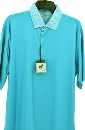 Horn Legend Turquoise Stretch Polo #HL1096-TURQ