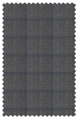 Yuste Gray Pattern Classic Fit Suit IDS-125-02