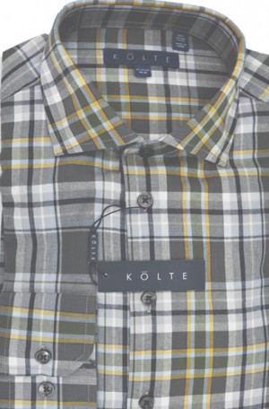 Kolte Gray Mix Slim Fit Sport Shirt #K1637