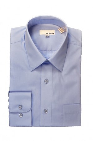 Modena Blue Classic Fit Dress Shirt #M300CLR-LBLUE