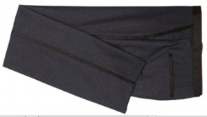Ralph Lauren Black Flat Front Tuxedo Pant #NAPIPTSP0000