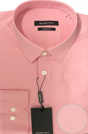 Bugatchi Pink 'OoohCotton' Stretch Shirt #NBF950K81F-PNK