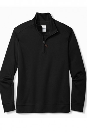Tommy Bahama Black 1/2-Zip 'Sweatshirt' #T223450-023