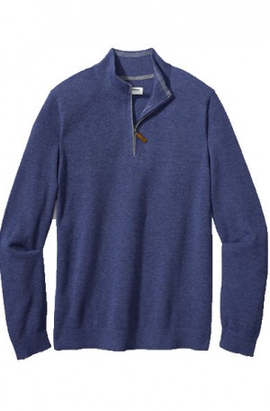Tommy Bahama Blue Heather Coolside 1/4 Zip #T423509-15307