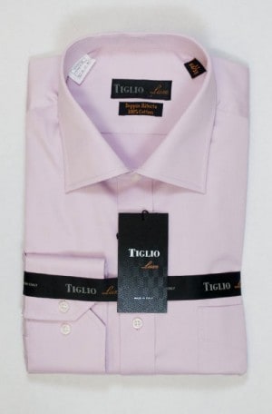 Tiglio Pinkish Red Tailored Fit Shirt #TVT2563