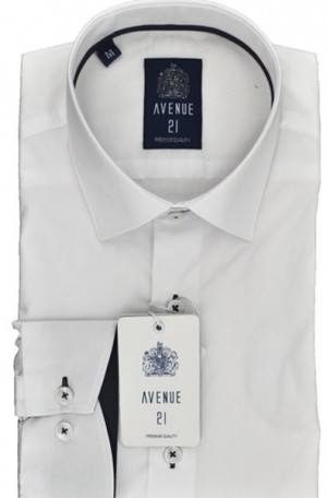 Avenue 21 White Slim Fit Sport Shirt #U37