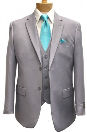 The Perfect Wedding Suit - Classic or Slim Fit Pearl Gray Vested Suit
