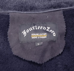 Fourteen Zero Navy Shearling Coat #0032-1