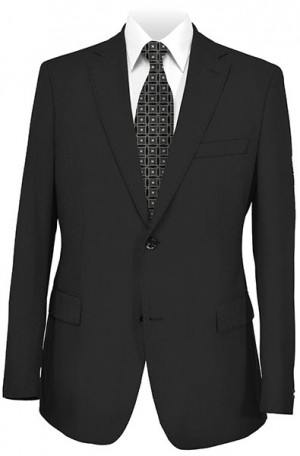 Armani Black Solid Color Suit #038050-001
