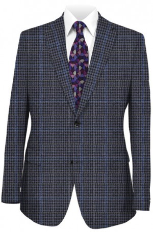 Jack Victor Blue Pattern Tailored Fit "1913" Sportcoat #1182134