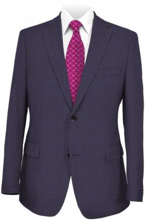 Blujacket Blue Quiet Check Slim Fit Suit 151101