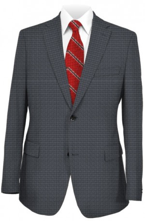 Betenly Gray Check Tailored Fit Suit 1T81010