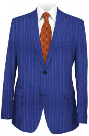 Paul Betenly Blue Stripe Tailored Fit Suit #1T91014