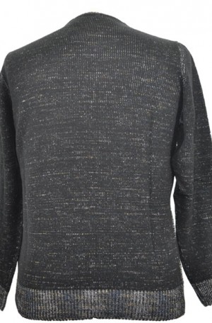 Montechiaro Gray Mix Pattern Sweater #2005140M-100