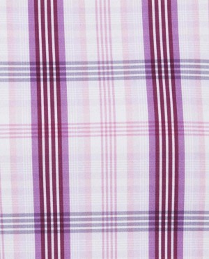 Maceoo Pink Pattern Stretch Slim Fit Sport Shirt #202001030263