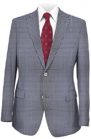 Betenly Blue & White Summer Weight Tailored Fit Sportcoat #241023
