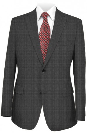 Tiglio Charcoal Plaid Tailored Fit Suit #2458F-162-1