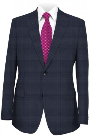 Tiglio Navy Pattern Slim Fit Suit #2458F-162-2