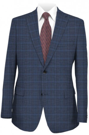 Canaletto Blue Pattern Tailored Fit Suit #2472C-138-2