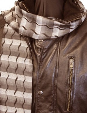 Giles & Jasper Black Hip Length Leather Jacket #221317DAO